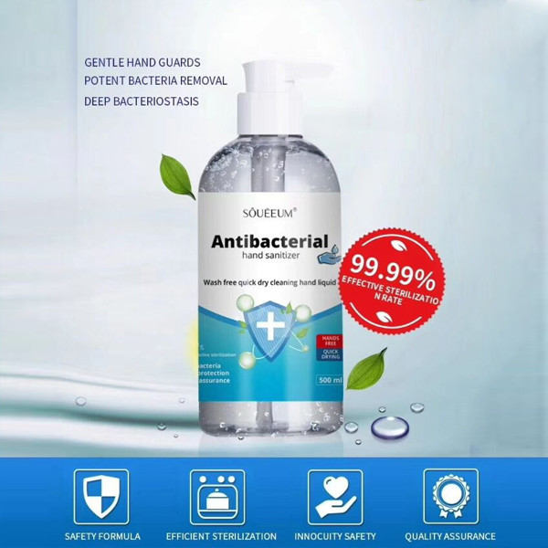 Anti aseptisant 500ml de carte blanche de lavage de virus sain et non stimulant