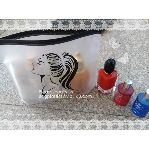 Cosmetic Organizer Bag Pouch With Zipper Closure For Vacation Travel, Bathroom And Organizing Makeup Bag