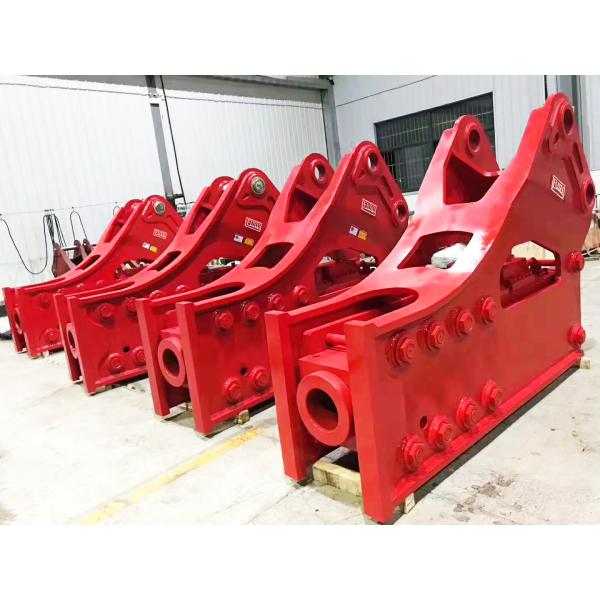 El triturador hidráulico de 42CRMO 40CRMO martilla el excavador amarillo del triturador del taladro de roca