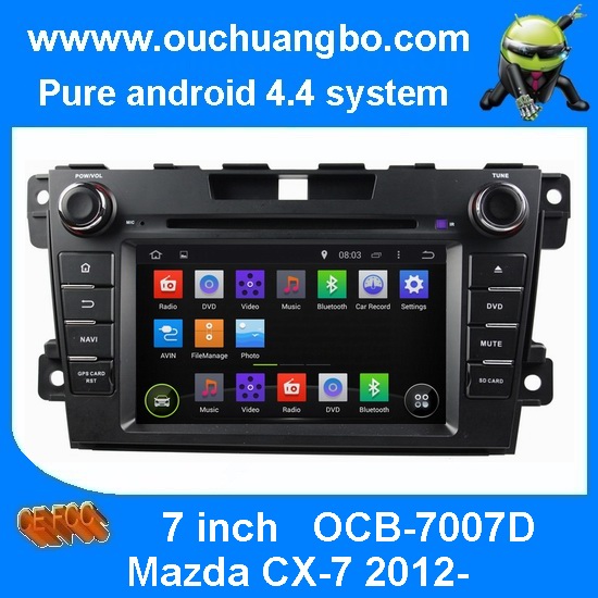 Ouchuangbo Car Headunit DVD Multimedia Stereo for Mazda CX-7 (2012-) Android 4.4 3G Wifi Radio iPod USB OCB-7007D