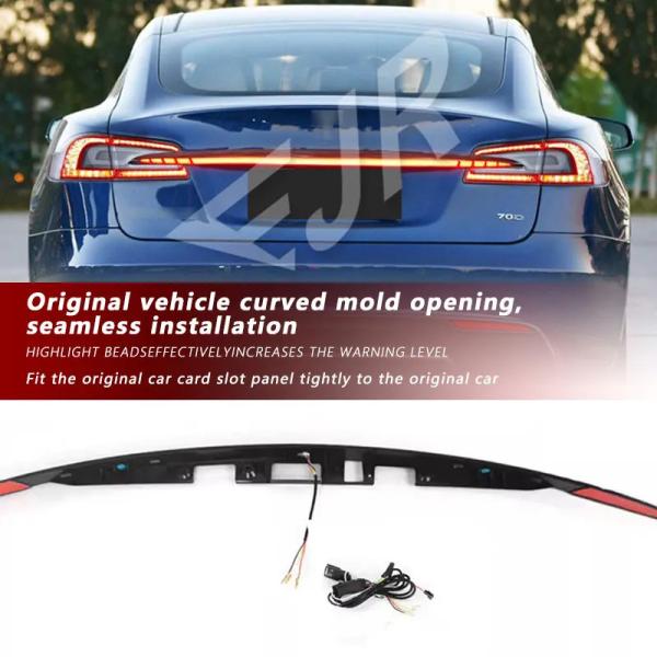 Through Taillight For Tesla Model S Upgrade Led Tail Light Assembly Rear Turn Brake Flowing Car Accessory Lamp Bar