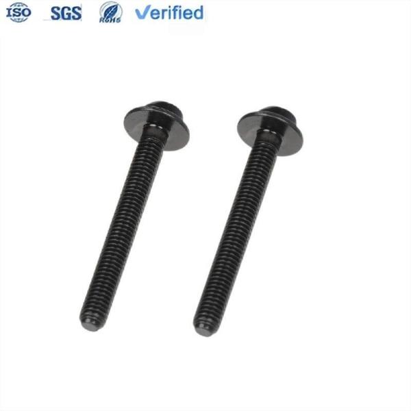 Acero al carbono de perno largo negro zinc 4,8-10,9 grado M0,8-M14