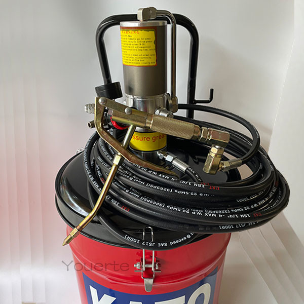 10 Gallon 40l Air Operated Grease Pump , Rotary Grease Transfer Pump