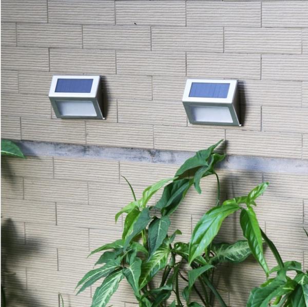 Daylight Sensor Solar Stainless Steel  LED Stair Light Solar Wall Light Solar Step Light