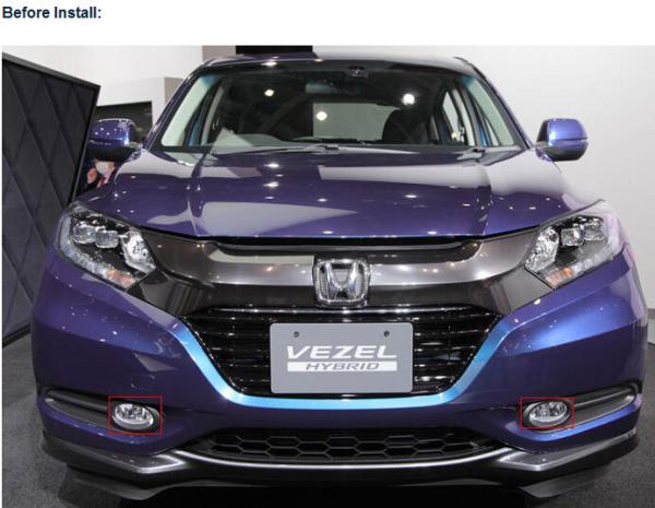 Honda Vezel car front fog lamp assembly LED daytime running lights DRL