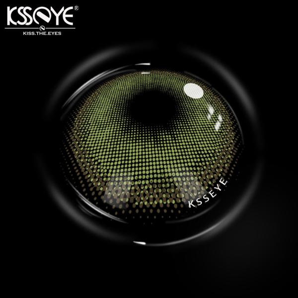 Ksseye Natural Dawn Green Contact Lens Girls Green Eye Colored Contact Lenses