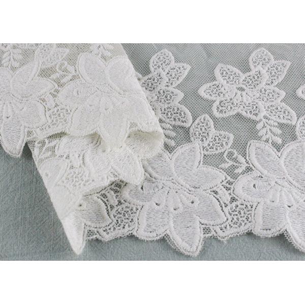 Équilibre en nylon brodé de dentelle de Tulle de coton de ruban de dentelle pour des couturiers