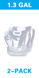 Collapsible Water Container Bag, Storage Jug, Sport Camping Riding Mountaineer, Freezable