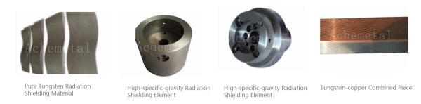 Industrial Radiation Shielding Products Tungsten Material 19.3g/cm3