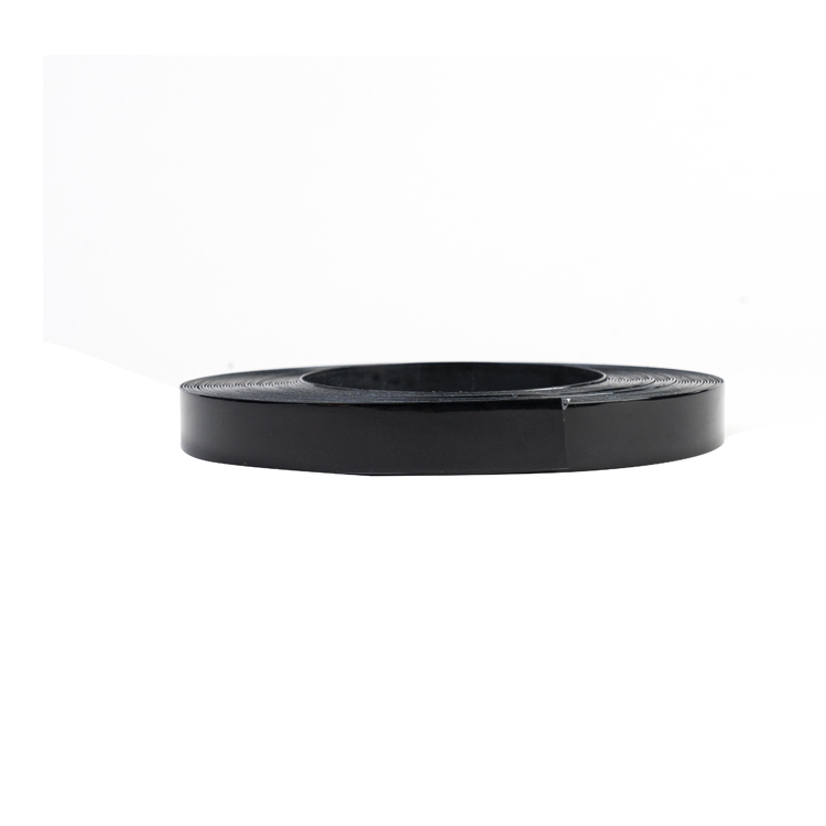 Custom High Gloss Black PVC Edge Banding Tape Waterproof and Durable for Furniture & Cabinet Edging with 0.4mm~3mm Thickness