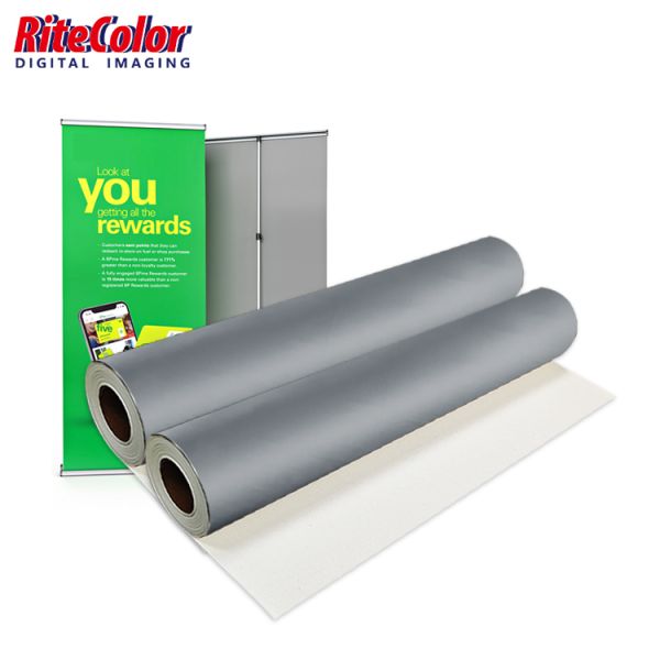 300gsm Matte Coated Waterproof Blockout Fabric for High-Quality Inkjet Printing and Exhibition Displays