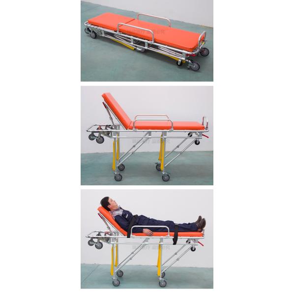 Mobile Ambulance Collapsible Stretcher Ems Gurney OEM Ambulance Trolley