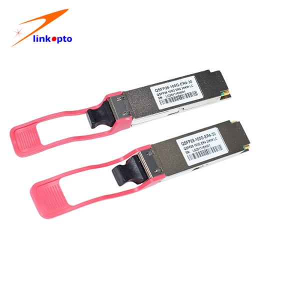 FECのない30KM 100G QSFP28 ER4ライトの光学トランシーバー