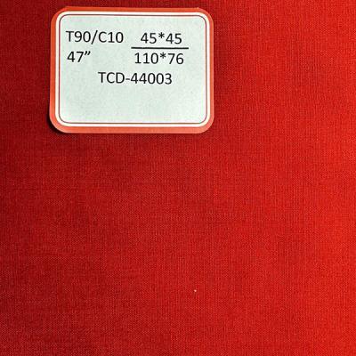 90/10 TC Fabric The Perfect Combination Of Polyester And Cotton 45S 110 76