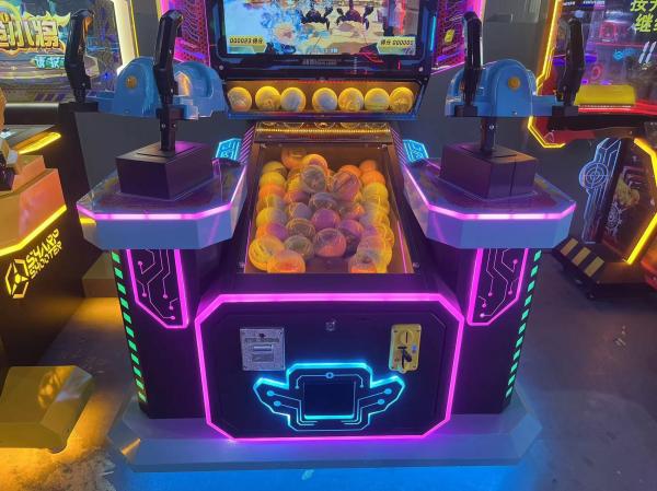 Kids Pusher Arcade Coin Operated Gun Shoot Game Machine For Indoor Amusement