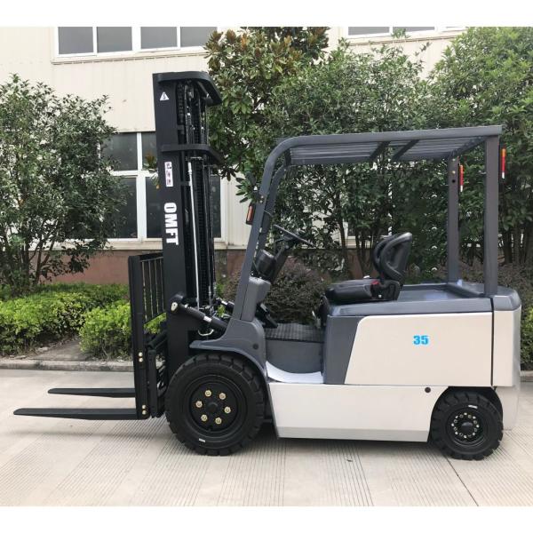 3.5ton 3500kgs 4 Wheels Electric Forklift Battery Forklift Tyre Pneumatic or Solid
