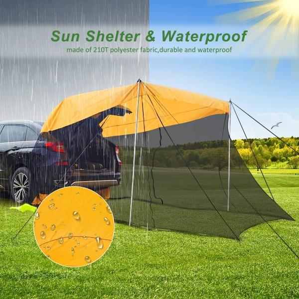 SUV Car Tent, Tailgate Shade Awning Tent for Camping, Vehicle SUV Tent Car Camping Tents for Outdoor Travel