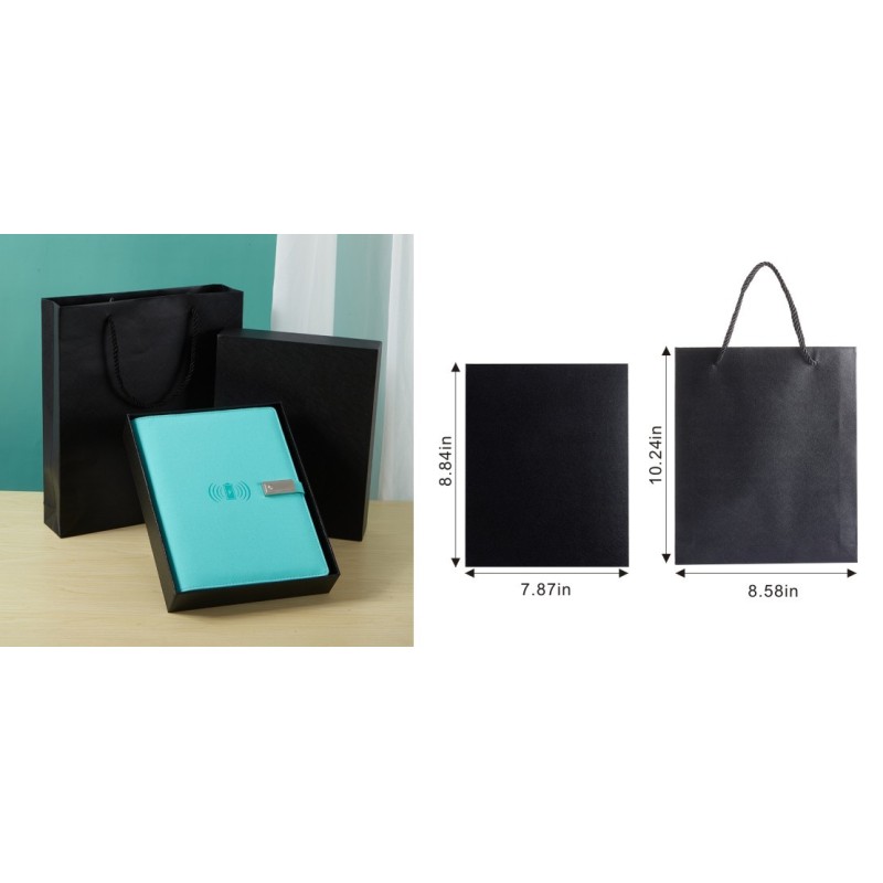 Bulk A5 Looseleaf Leather Power Bank Charge Notebook Multifunctional