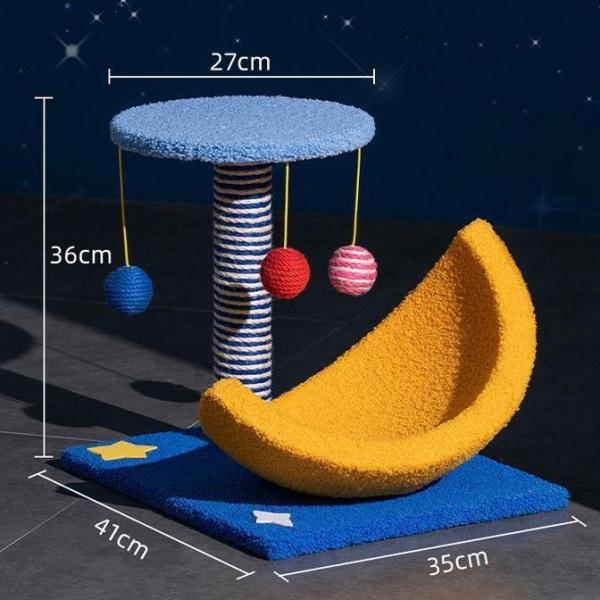 Cat House Cat Tree Multi Color Cat Scratcher Board for Cat Toy and Crawling Frame