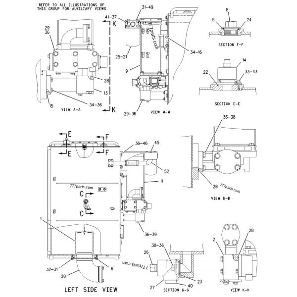 TQ385c TQ380b Гидравлический двигатель вентилятора, 170-9918 10R3223 Моторный топливный насос