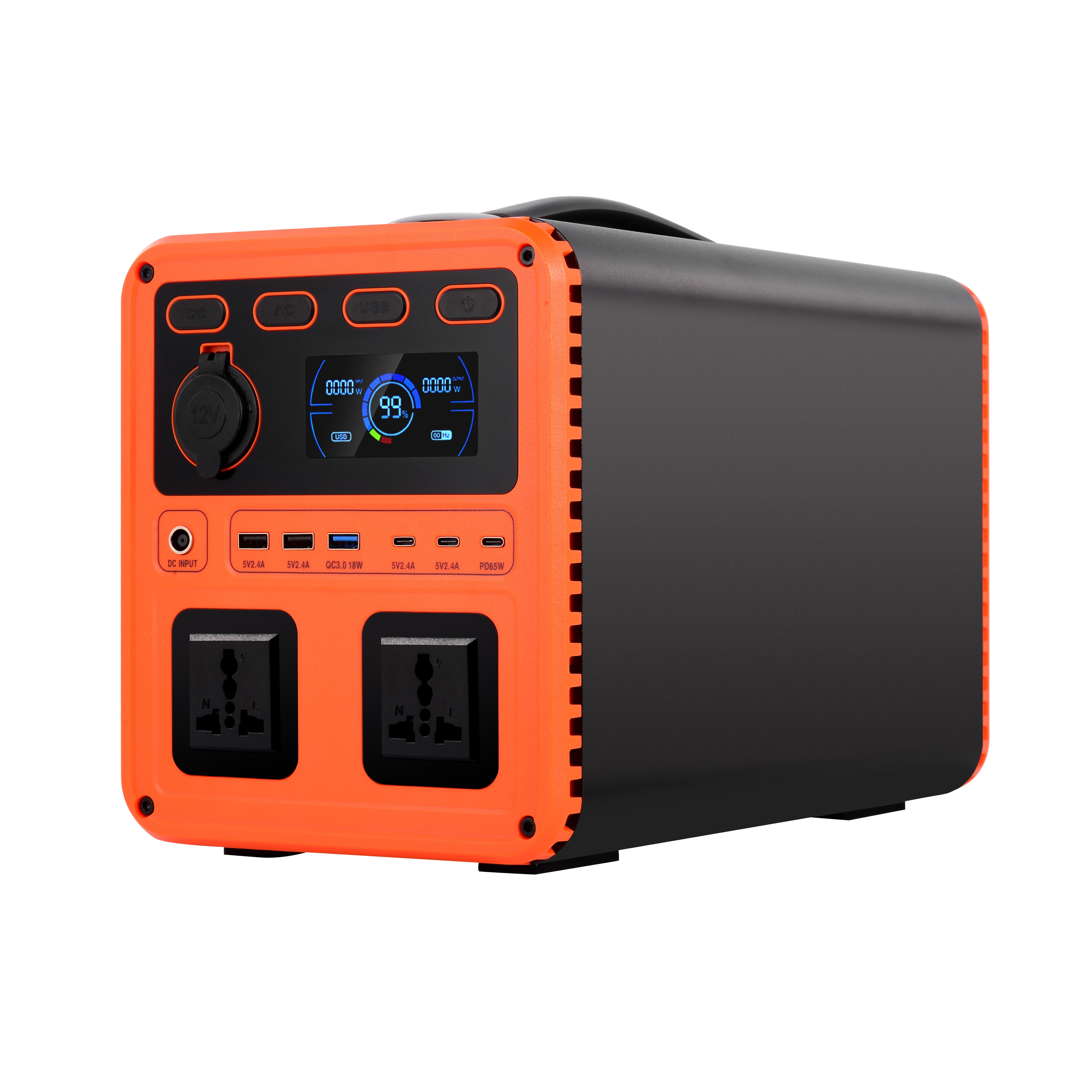220V / 110V быстрая зарядка в течение 2,5 часов MPPR поддержка портативная электростанция с APP / Bluetooth для наружного отключения света