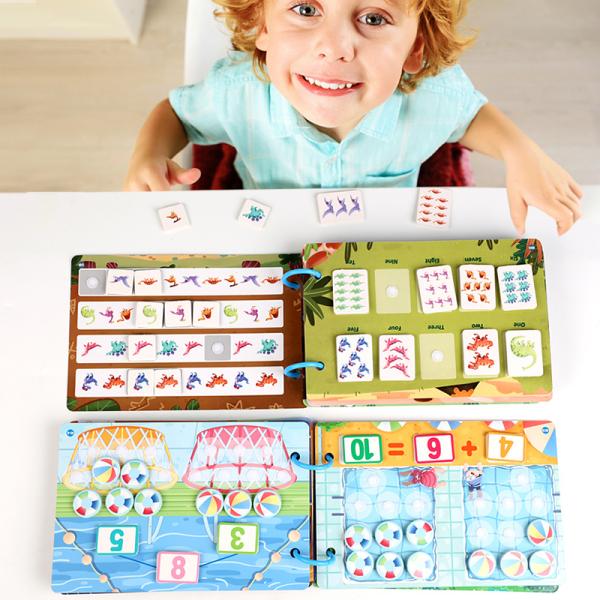 Montessori Baby Enlightenment Educational Busy Book Sticker Book Toy Cross-border Children's Quiet Small Sticky Book
