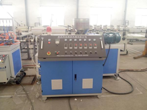 PVC WPC Plastic Foamed Profile Extrusion Line , Plastic Profile Extruding Machine