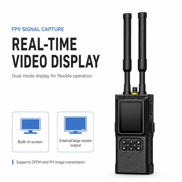 Portable Handheld Drone Detector 0-8GHz | Long Range Safety Signal Detector LDK-DW01