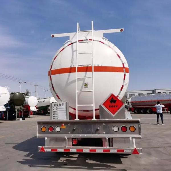 3 eixos 42000 45000 litros Alumínio Carbono Aço Tanker de óleo Tanque de combustível Semi-remolque Tanker de óleo Truck trailer