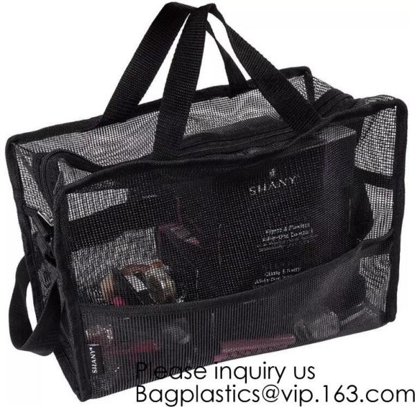 Nylon Mesh Net Cosmetic Bag, Mesh Make Up Bag,Eco -friendly material cosmetic mesh bag ,PVC mesh bag for sales in USA