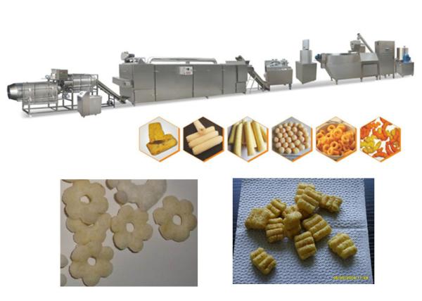 Durable Puff Snack Machine , Food Corn Puff Snacks Making Line CE Passed