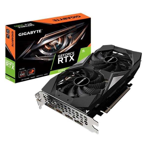Original 8nm GIGABYTE NVIDIA GeForce RTX2060 OC PRO 6G GDDR6 192 Bit Gaming Graphics Card
