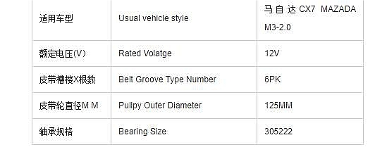 Auto Ac Magnetic Compressor Clutch for Mazda CX7 M3 2.0 Coil Pulley 24v 12v Coil Set Part
