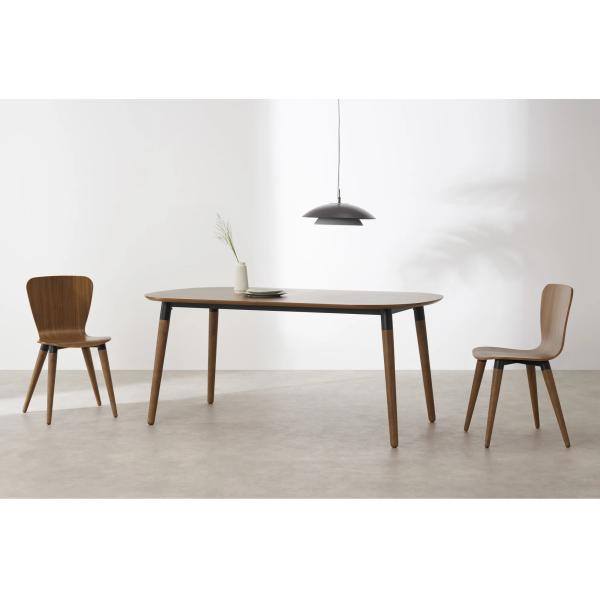 Hotel Restaurant Dining Chair Armless Ant Chair Solid Wood Legs Single Chair