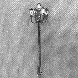 five light scale lamppost,lighted post,scale lamp,model stuffs,model lamppost