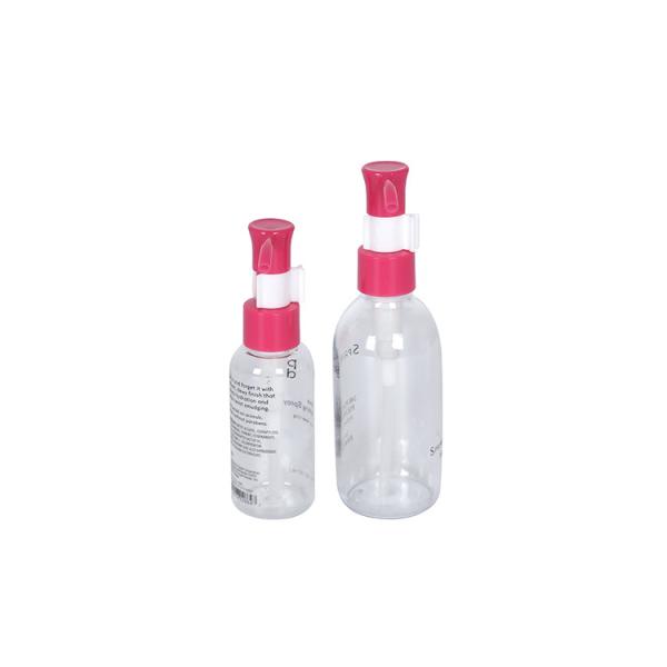 2 oz 4 oz PET Remover del maquillaje Dispenser Botella con tapa de tornillo bomba Presiona botella de aceite