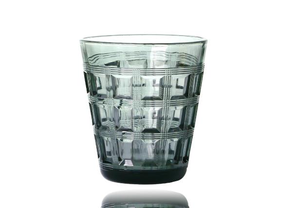 Hand Pressed 280ml Solid Colored Whisky Glasses Solid Green, Lead Free Drinking Glasses