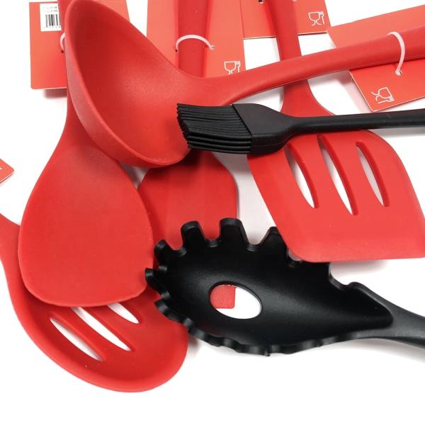 Non Stick Silicone Cooking Set Color Kitchen Utensils Set for ISO9001 Certified Kitchen