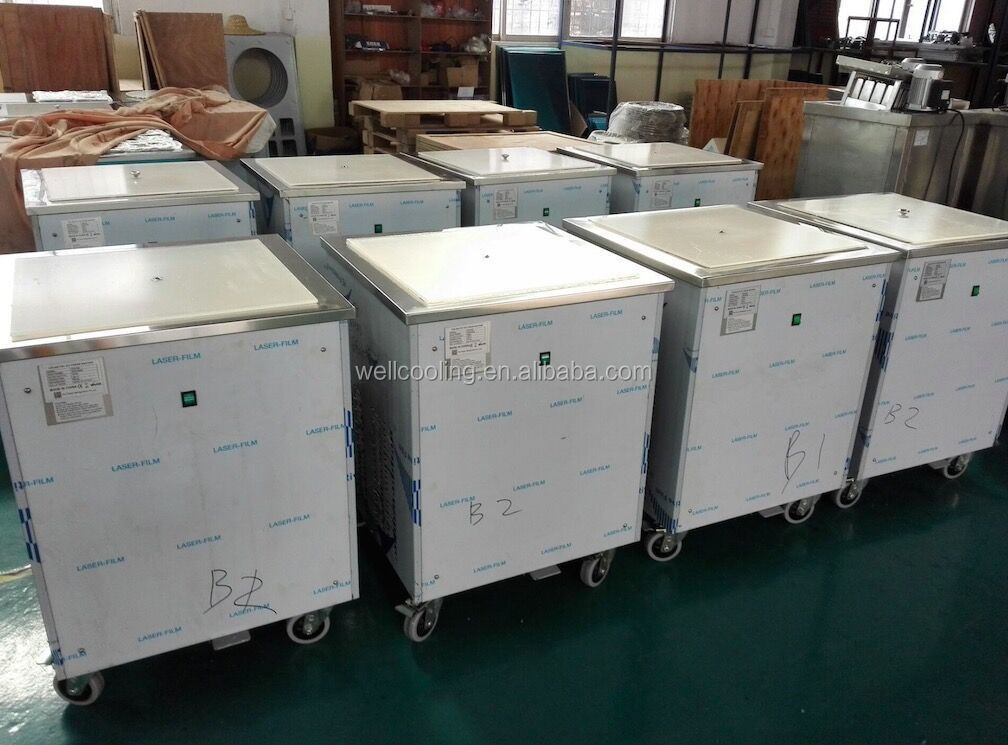 Good Quality Thailand Single Cold Plate 3 Buckets Homemade Ice Cream Rolls Maker