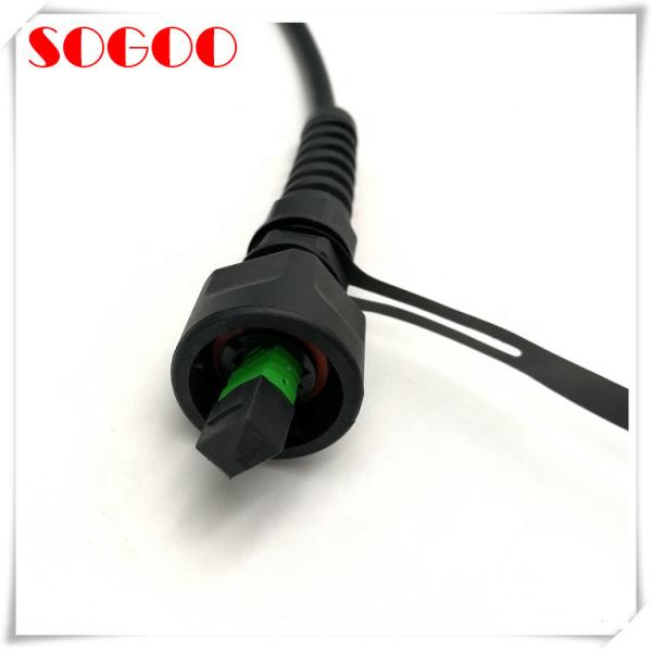 Cabo de fibra óptica ODVA MPO, cabo de fibra óptica de 12 núcleos MPO Trunk Cable