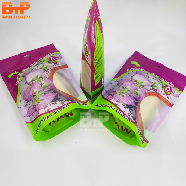 Custom Standing up Pouch for Food Packaging 3.5g 7g 14g 28g  Smell Proof Mylar Plastic Bags Candy Snack Packaging