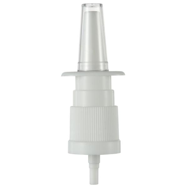 Customized Logo Printing Nasal Spray Pump 18/410 18/415 With Shiny Silver / Gold Collar