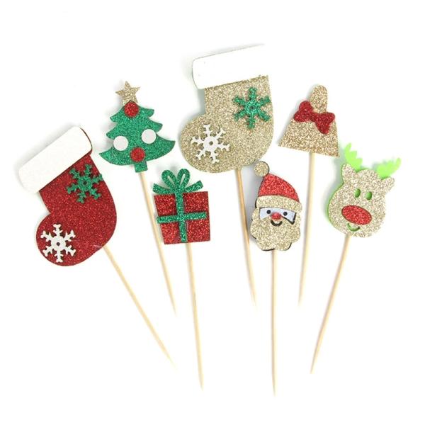 Home Party Christmas Muffin Party Cupcake Toppe