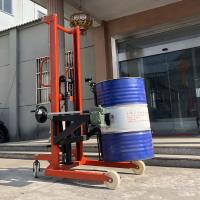 Conveniente empilador de tambor manual para manejar fácilmente el material en almacenes longitud total 1700 mm altura total 2150 mm