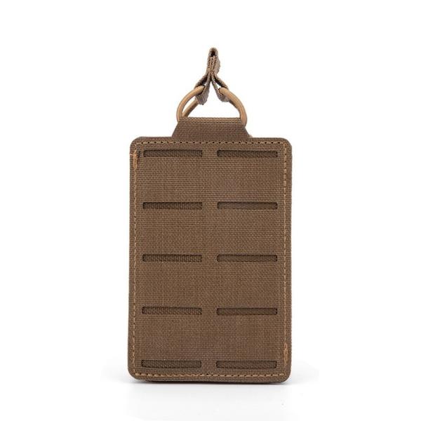 5.56mm Laser-Cut Single Molle Pouch - Compact Tactical Accessory Bag with Adjustable Belt/Webbing Mount (70g Lightweight, 5 Colors)