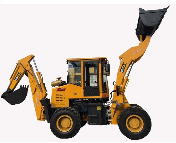 4WD Mini Wheel Loader with backhoe 6500kg , Front Wheel Loader WZ25-20
