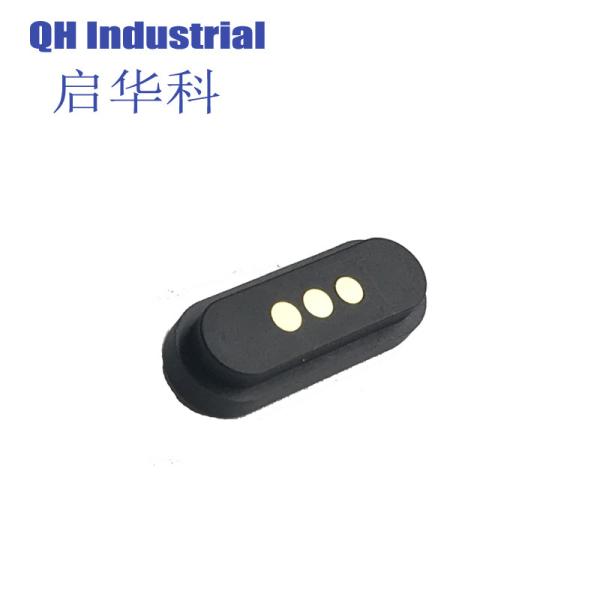 3Pin Waterproof Battery Connector Magnetic Micro Singapore USB Connectors Waterproof Battery magnetic pogo pin