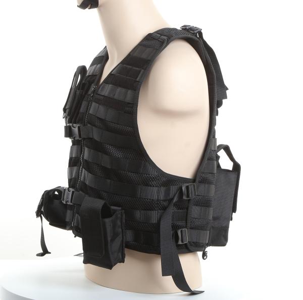 Molle System Police Safety Equipment Swat Tactical Vest With Flexible Pouches