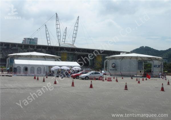 Commercial Portable Car Exhibition Outside Canopy Tent Hot Dipped Galvanized Steel Connector