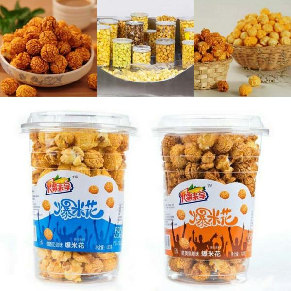 Flavor Coating 130kg/H Mushroom Industrial Popcorn Making Machine
